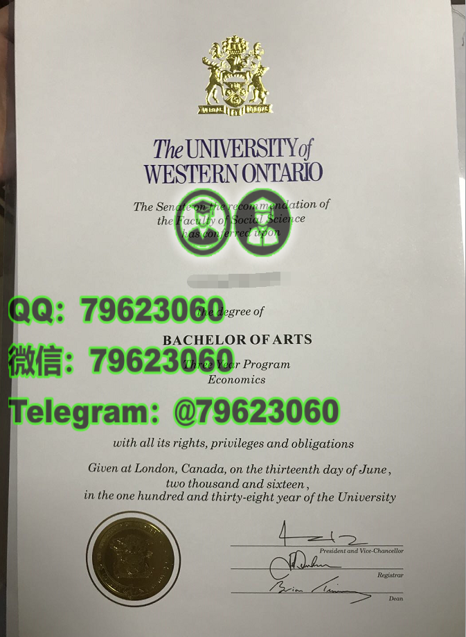244university of western ontario diploma sample