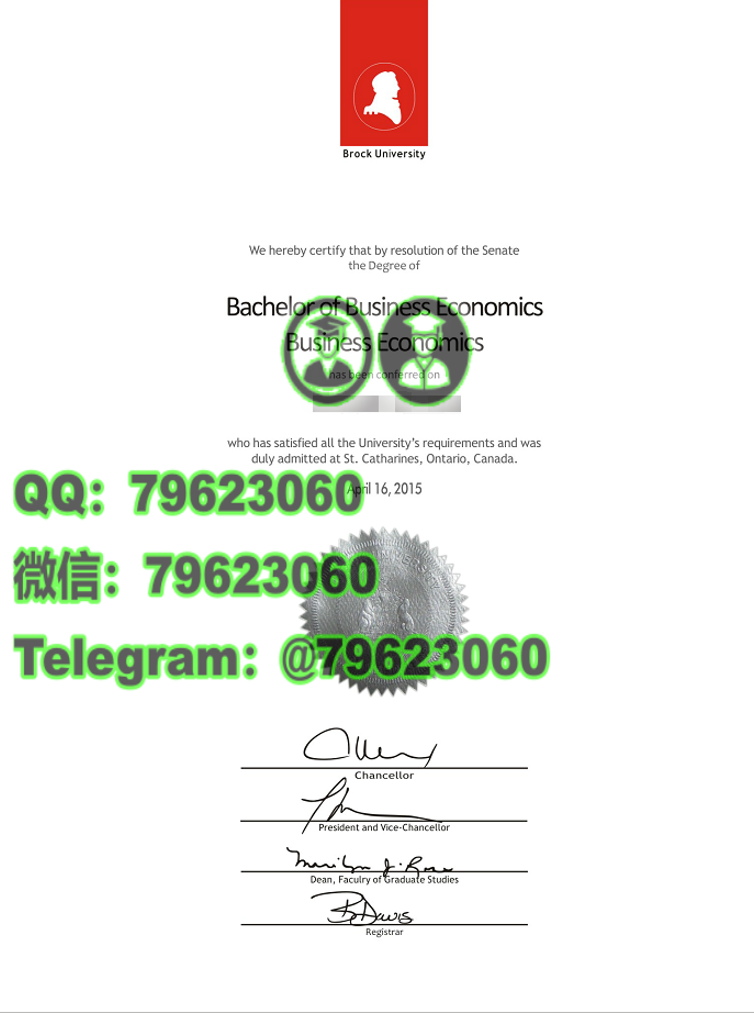 250brock university diploma sample