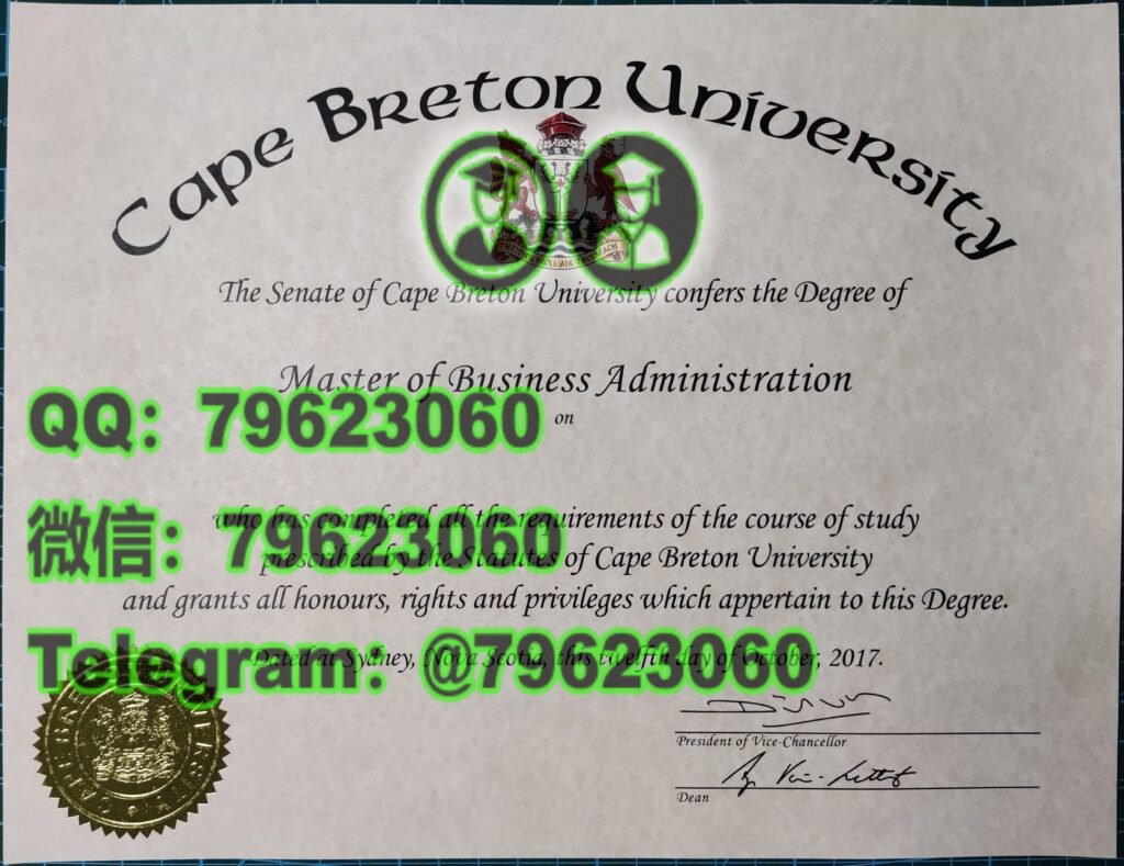 284cape breton university diploma sample