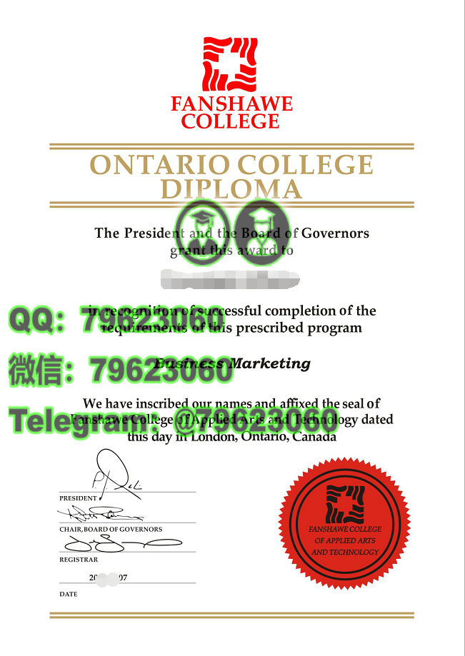 308fanshawe college diploma sample