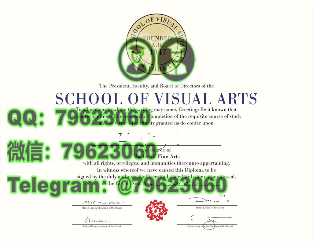 155 school of visual arts diploma sample