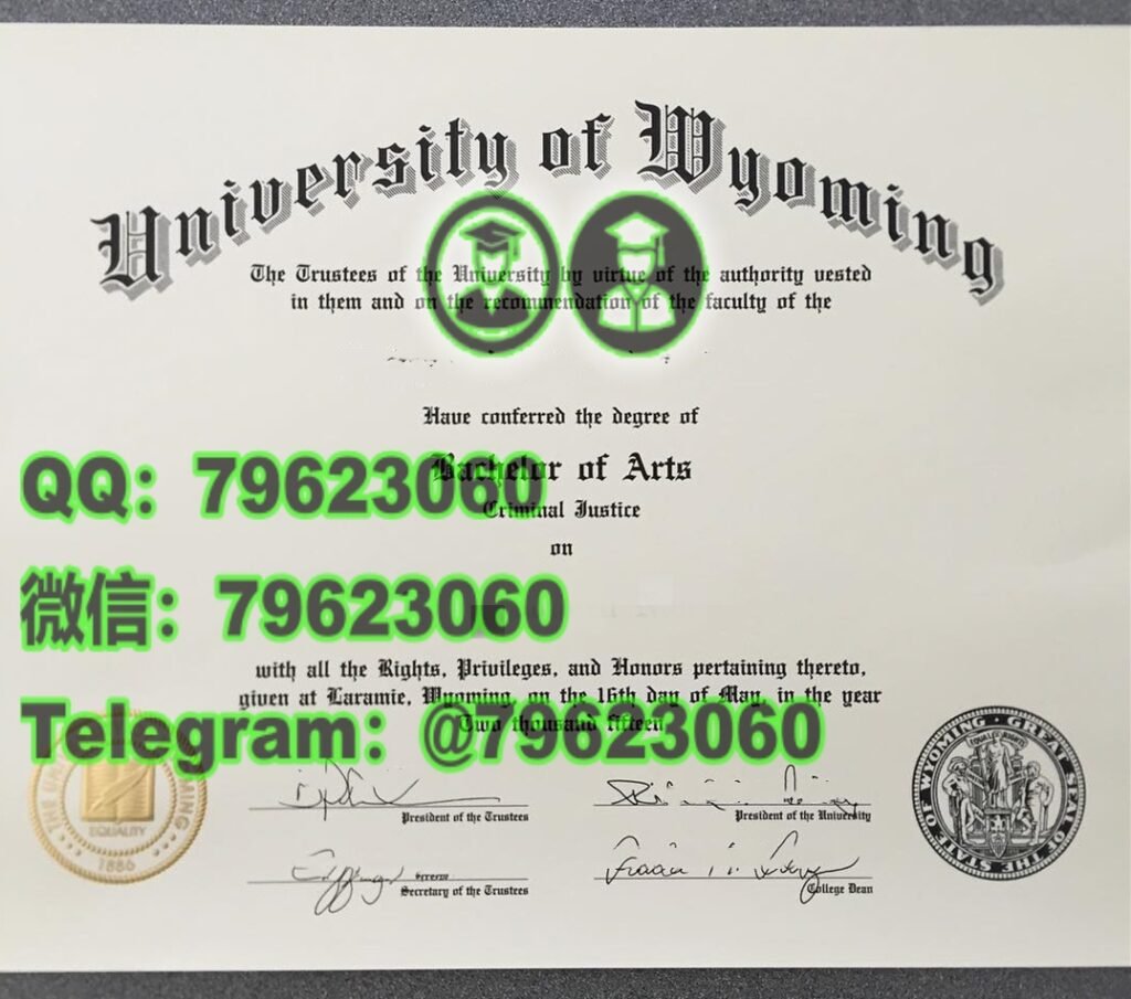 怀俄明大学 University of Wyoming / UWyo 毕业证与留信网人才入库认证咨询 39 university of wyoming diploma sample